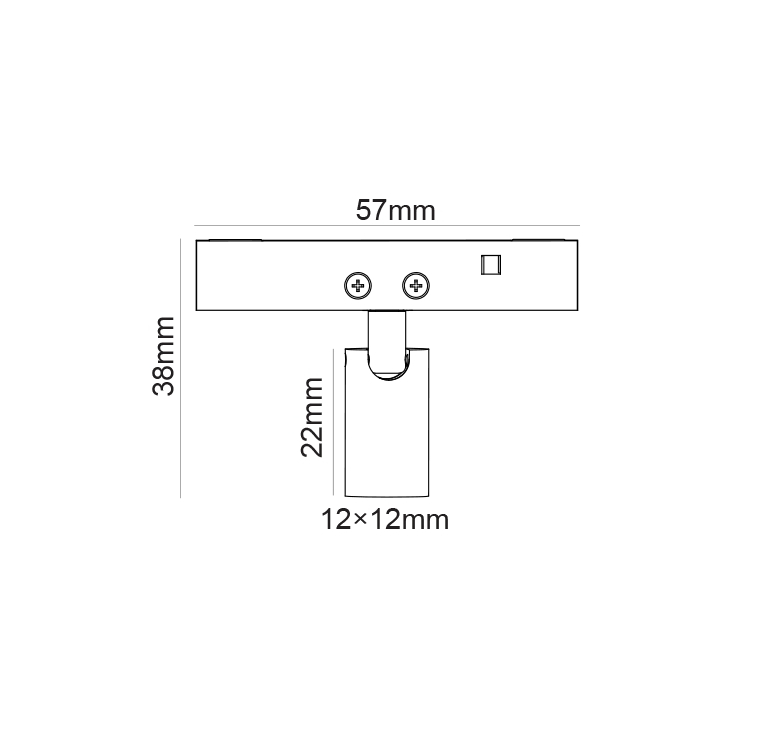 Mini Spot Magnetic zoom negru 24V DC 1W 3000K 80LM 24° RA90 5 ANI 12*22(38)ΜΜ [2]