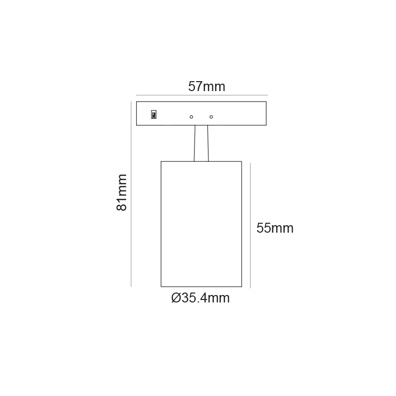 Mini Spot Magnetic zoom negru 24V DC 5W 3000K 470lm max. 20-60° RA90 5 YRS Φ35,4*55(81)ΜΜ [2]