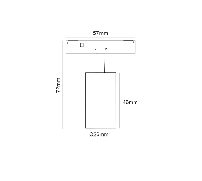 Mini Spot Magnetic zoom negru 24V DC 2W 3000K 180LM 24° RA90 5 ANI Φ26*46(72)ΜΜ [2]