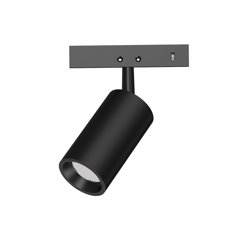 Mini Spot Magnetic zoom negru 24V DC 2W 3000K 180LM 24° RA90 5 ANI Φ26*46(72)ΜΜ [1]