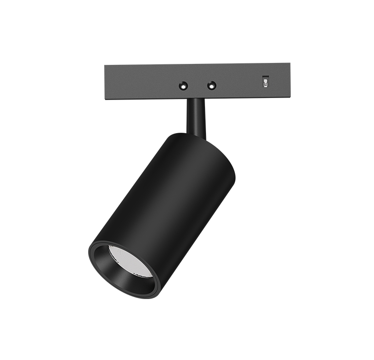 Mini Spot Magnetic zoom negru 24V DC 2W 4000K 190LM 24° RA90 5 ANI Φ26*46(72)ΜΜ [1]