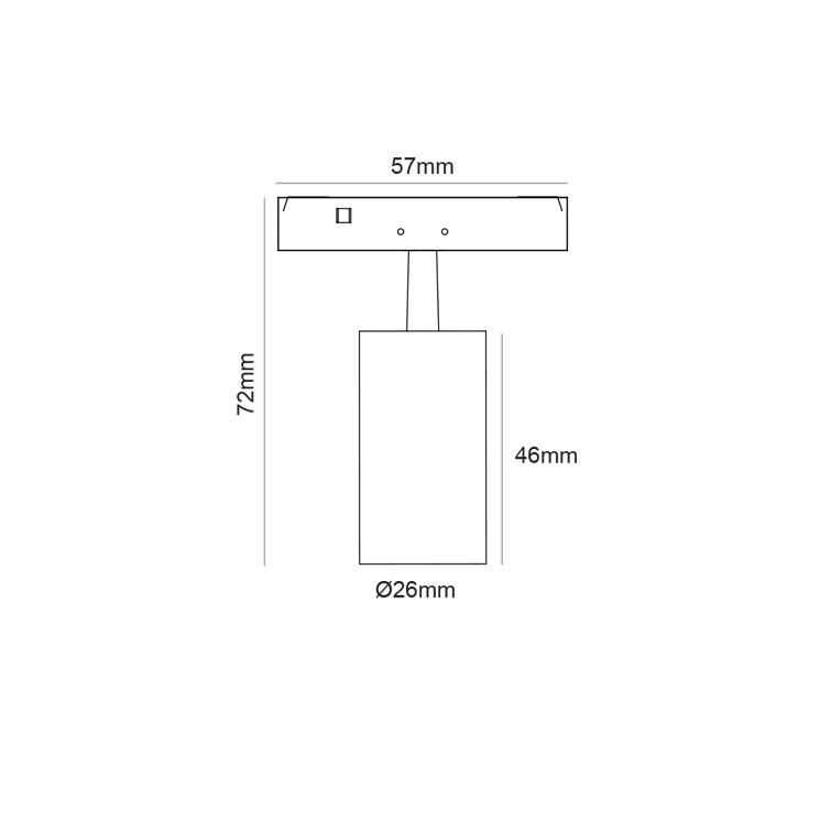Mini Spot Magnetic zoom negru 24V DC 2W 4000K 190LM 24° RA90 5 ANI Φ26*46(72)ΜΜ [2]