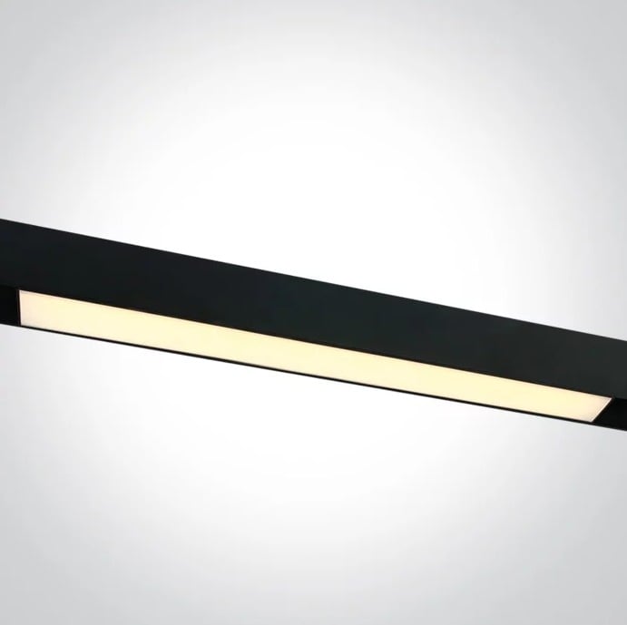 Proiector liniar magnetic negru mat 48V Dc 20W 4000K 1750Lm 110° osram Ra90 L600mm [1]