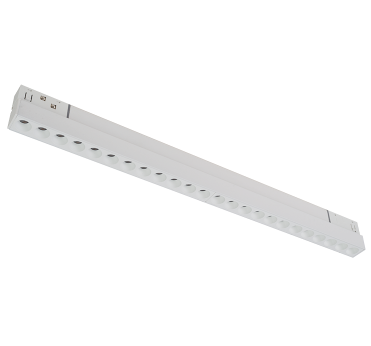 Proiector liniar magnetic alb mat 48V Dc 24W 3000K 2050Lm 36° osram Ra90 L436mm [2]
