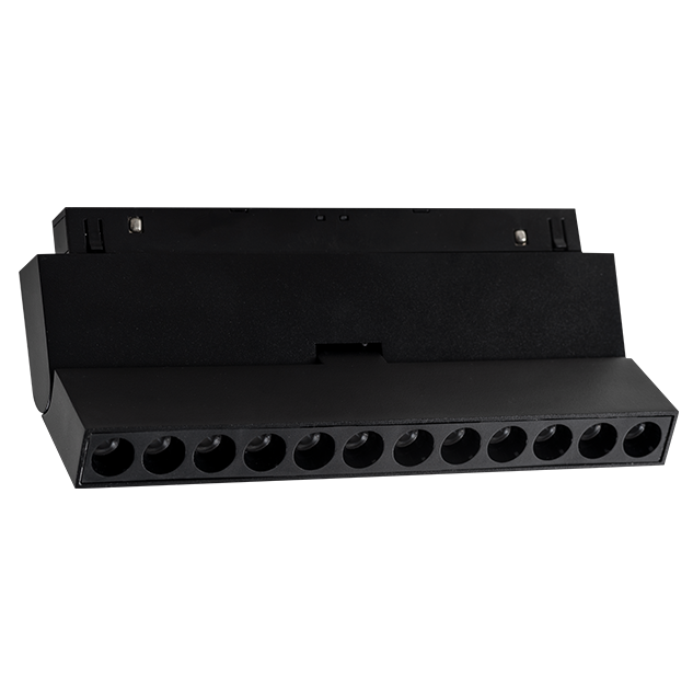 Proiector liniar magnetic pliabil negru mat 48V Dc 12W 4000K 1080Lm 24° osram Ra90 L220mm [2]