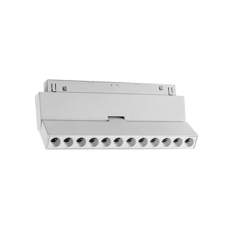 Proiector liniar magnetic pliabil alb mat 48V Dc Dc 12W 3000K 1000Lm 24° Osram Ra90 L220mm [1]