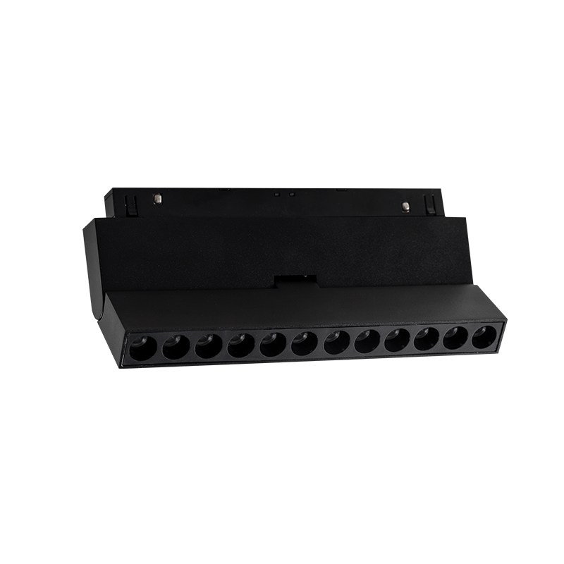 Proiector liniar magnetic pliabil negru mat 48V Dc 12W 4000K 1080Lm 24° osram Ra90 L220mm [1]