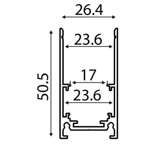 Sina magnetica alb mat aplicat 1M [2]