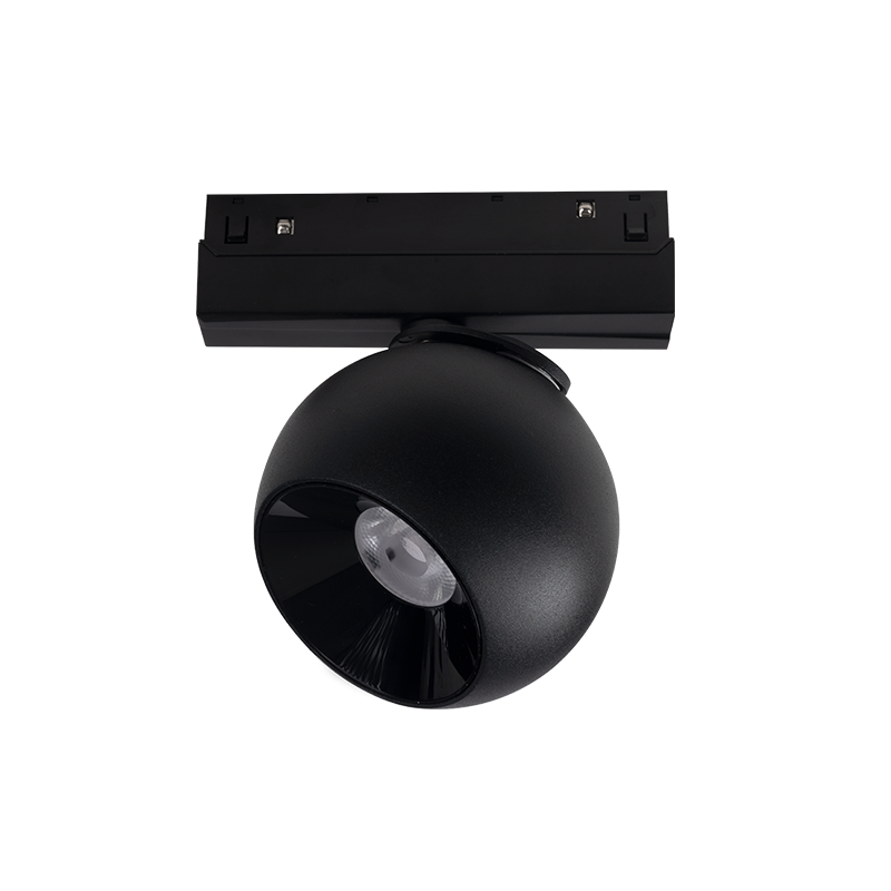 Spot led magnetic negru mat 48V Dc 12W 3000K 1000Lm 36° osram Ra90 Φ100*134mm [1]