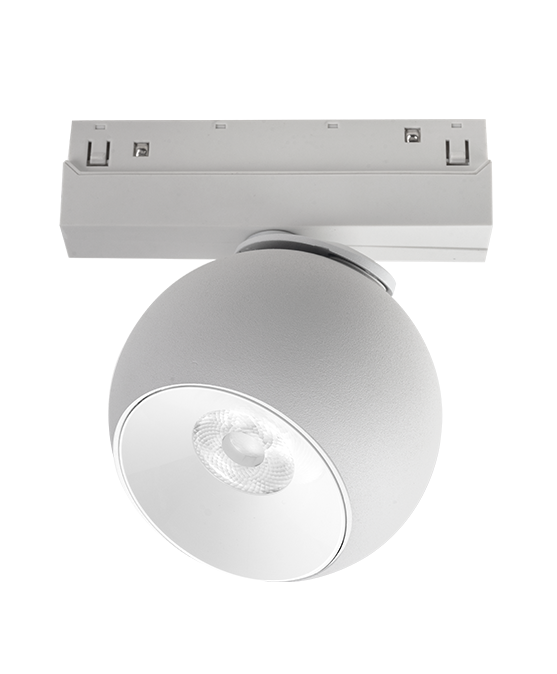 Spot led magnetic alb mat 48V Dc 12W 3000K 1000Lm 36° osram Ra90 Φ100*134mm [2]