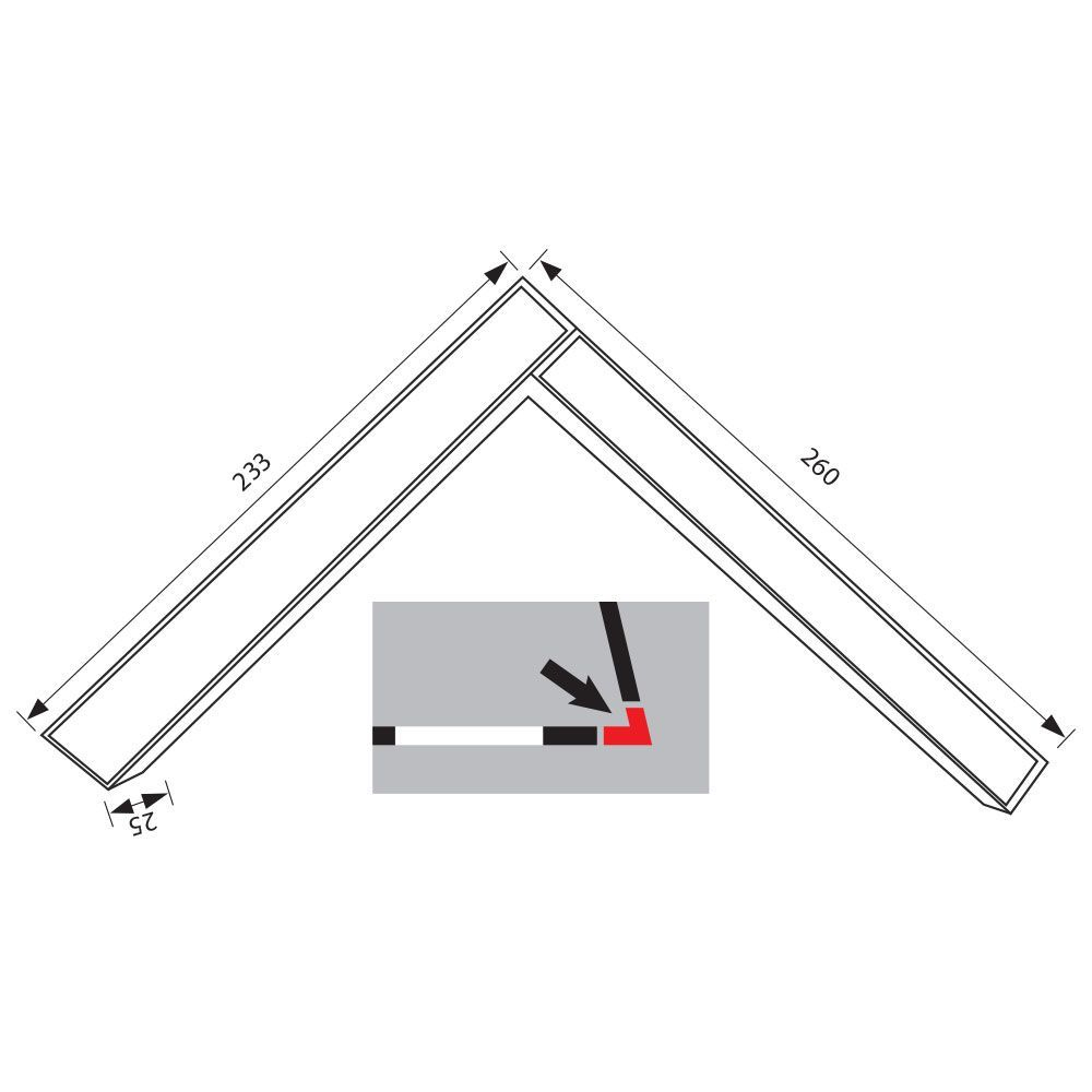 Unghi magnetic LED LUGANO LED ∙ 24W ∙ Negru ∙ 4000K [2]