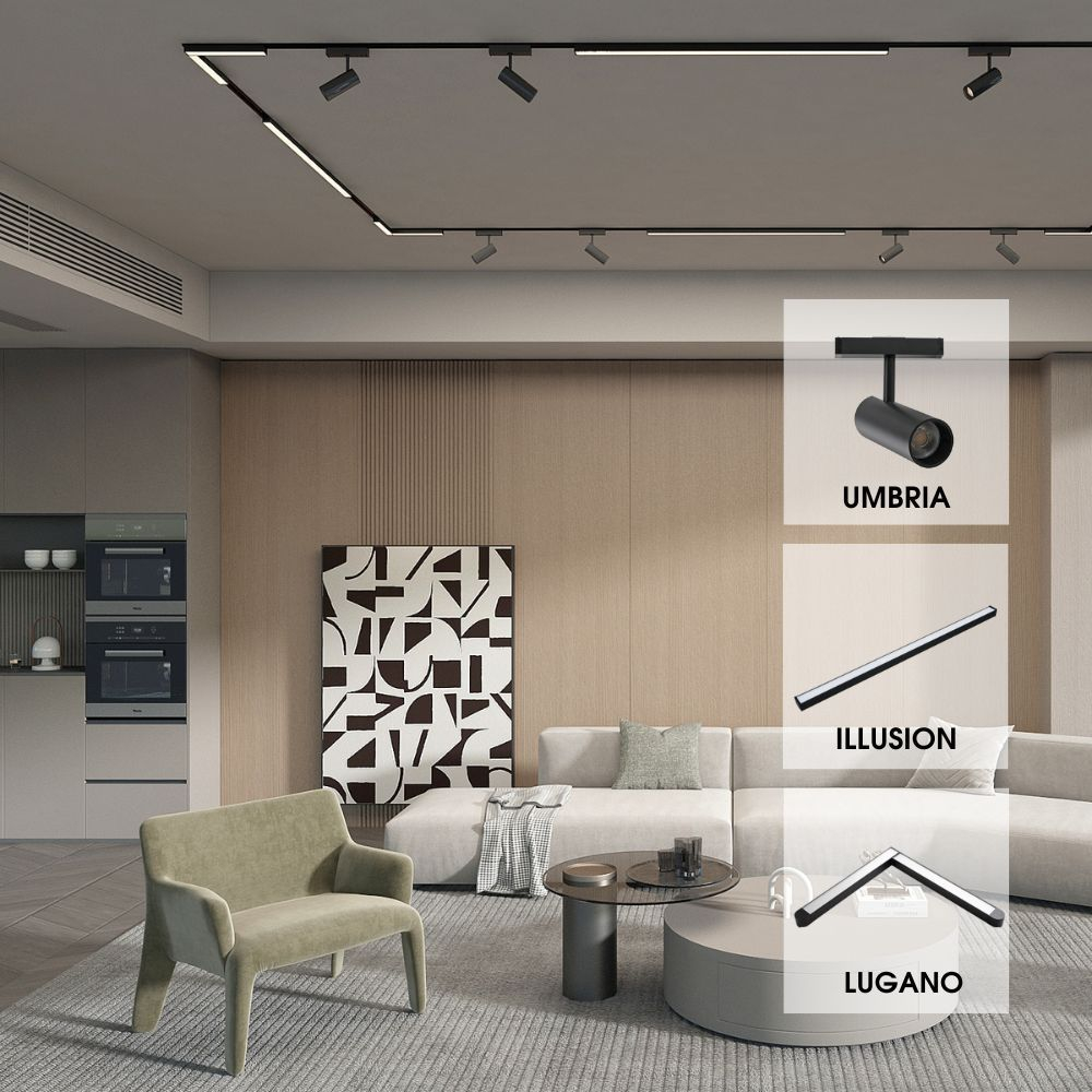 Unghi magnetic LED LUGANO LED ∙ 24W ∙ Negru ∙ 4000K [3]