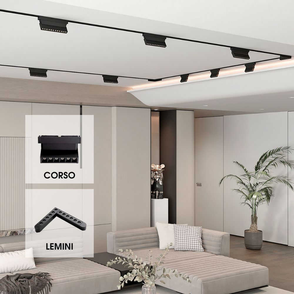 Corp de iluminat magnetic LED CORSO LED ∙ 6W ∙ Negru ∙ 4000K [4]