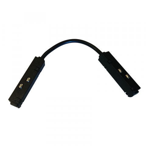 Proiectoare pe sina magnetica 48V - Conector electric de colt negru mat pentru sina magnetica 48V Dc
