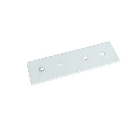 Proiectoare pe sina magnetica 48V - Conector metalic alb mat pentru sina magnetica aplicata