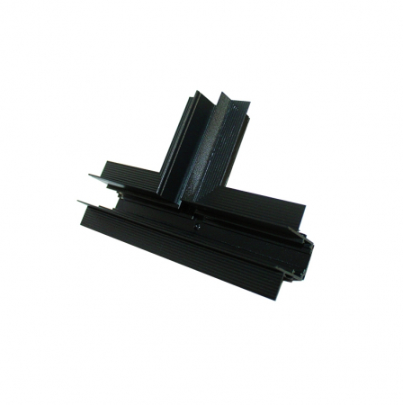 Proiectoare pe sina magnetica 48V - Conector negru mat T pentru sina magnetica incastrata