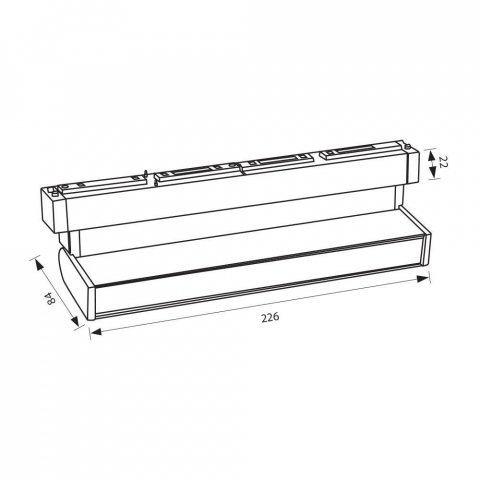 Corp de iluminat magnetic LED CORSO LED ∙ 12W ∙ Negru ∙ 4000K [1]