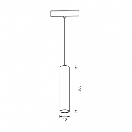 Corp de iluminat magnetic LED LONG LED ∙ 12W ∙ Negru ∙ 3000K [1]