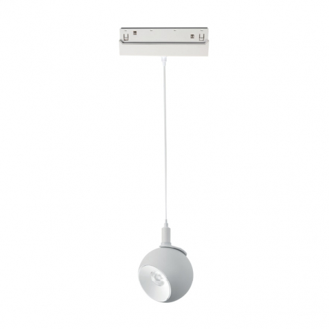 Corp suspendat led magnetic - Corp suspendat magnetic alb mat 48V dc 12W 3000K 1000Lm 36° osram Ra90 Φ100*134Mm