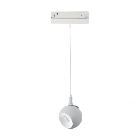 Corp suspendat led magnetic - Corp suspendat magnetic alb mat 48V dc 12W 4000K 1050Lm 36° osram Ra90 Φ100*134Mm