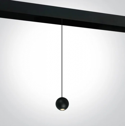 Corp suspendat led magnetic - Corp suspendat magnetic negru mat 48V dc 5W 4000K 500Lm osram Ra90 65 X 1450mm