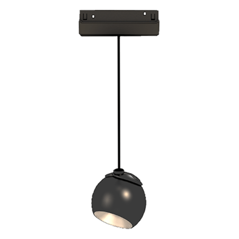 Corp suspendat led magnetic - Corp suspendat magnetic negru mat 48V dc 12W 4000K 1050Lm 36° osram Ra90 Φ100*134Mm