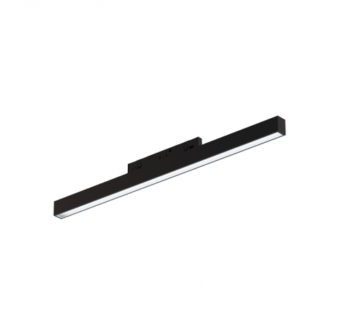 Proiectoare pe sina magnetica SLIM 24V - Mini Corp De Iluminat Magnetic Negru 24V DC 10W 4000K 470LM 100° RA90 5 ANI L300MM