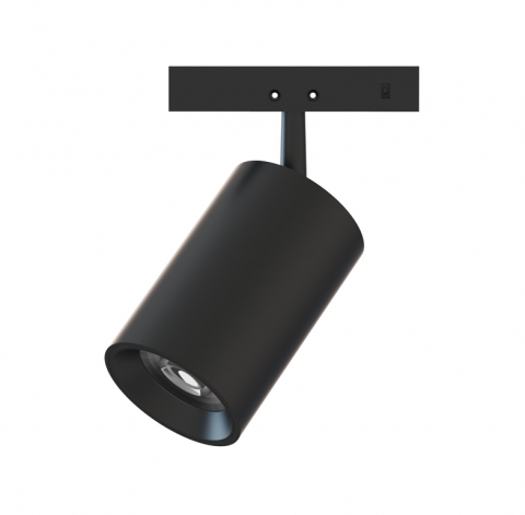 Proiectoare pe sina magnetica SLIM 24V - Mini Spot Magnetic negru 24V DC 5W 3000K 510LM 24° RA90 5 ANI Φ35,5*55(81)ΜΜ