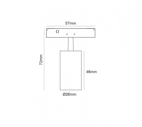 Mini Spot Magnetic zoom negru 24V DC 2W 3000K 180LM 24° RA90 5 ANI Φ26*46(72)ΜΜ [1]
