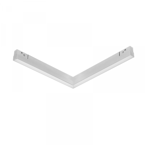 Liniar led magnetic - Proiector liniar 90° corner magnetic alb mat 48V dc 20W 4000K 1750Lm 110° osram Ra90 L322*307Mm