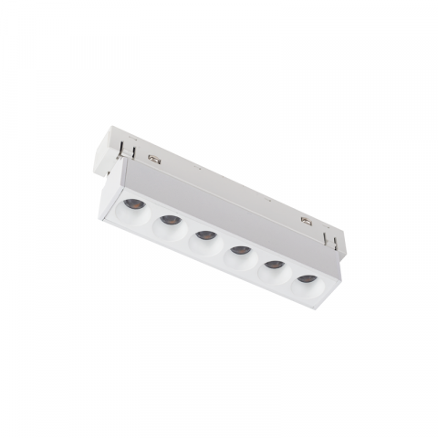 Liniar led magnetic •••• - Proiector liniar magnetic alb mat 48V Dc 6W 4000K 550Lm 36° osram Ra90 L112mm
