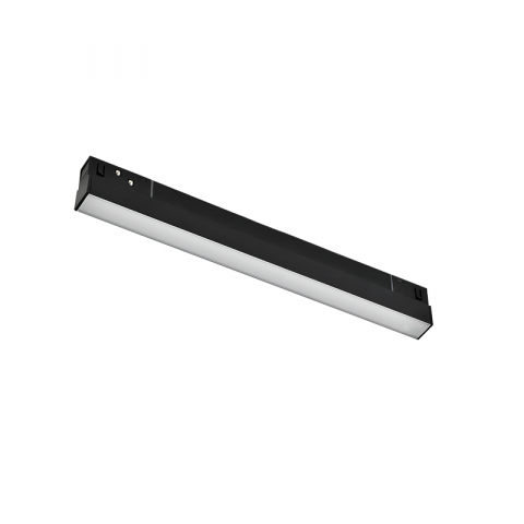 Proiector liniar magnetic negru mat 48V Dc 10W 3000K 800Lm 110° osram Ra90 L300mm [1]