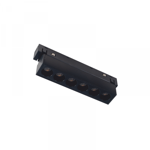 Proiector liniar magnetic negru mat 48V Dc 6W 3000K 500Lm 36° osram Ra90 L112Mm [1]