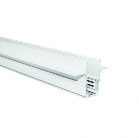 Proiectoare pe sina magnetica 48V - Sina magnetica alb mat incastrat 1M