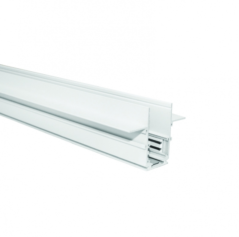 Proiectoare pe sina magnetica 48V - Sina magnetica alb mat incastrat 3M