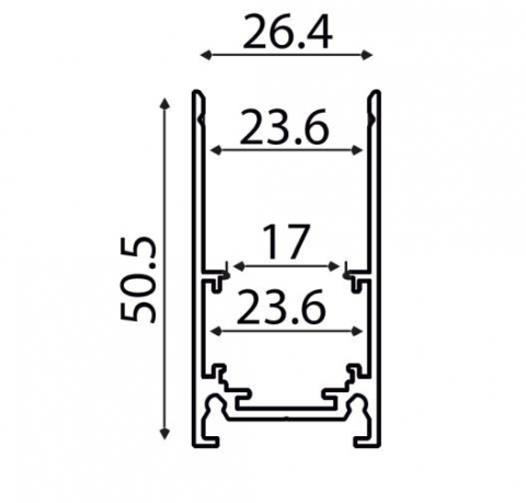 Sina magnetica alb mat aplicat 1M [1]