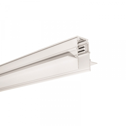 Proiectoare pe sina magnetica 48V - Sina magnetica alb mat incastrat 2M