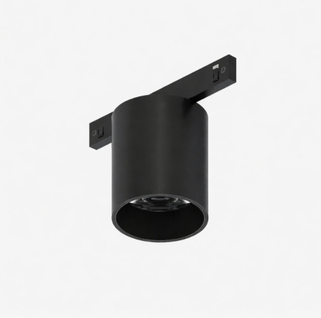 Proiectoare pe sina magnetica SLIM 24V - Spot Led Magnetic Negru 24V DC 6W 4000K 478LM 24° RA90 Ø50*H57