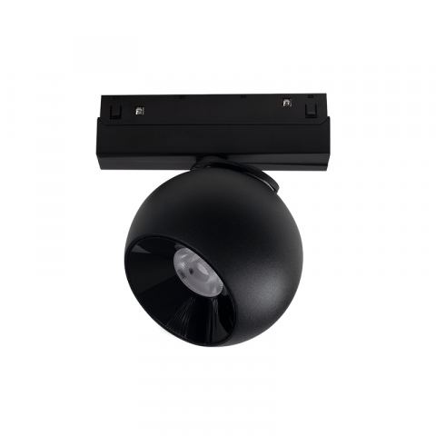 Spot led magnetic - Spot led magnetic negru mat 48V Dc 12W 3000K 1000Lm 36° osram Ra90 Φ100*134mm