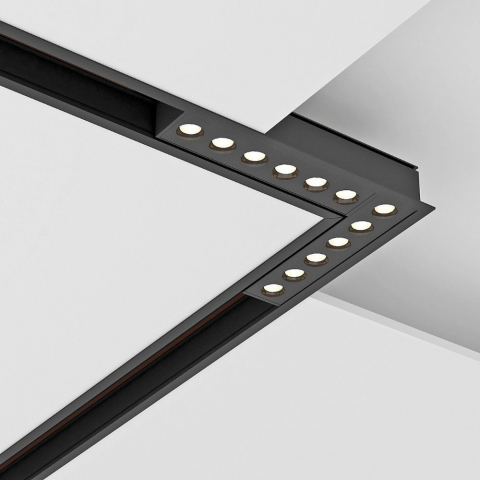 Corp de iluminat magnetic LED - Unghi LED magnetic LEMINI LED ∙ 12W ∙ Negru ∙ 4000K