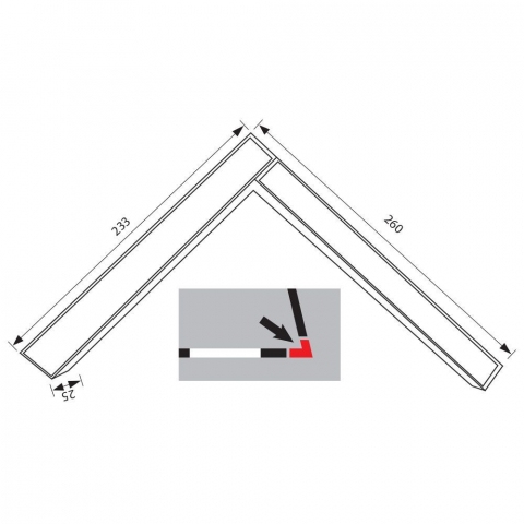 Unghi magnetic LED LUGANO LED ∙ 24W ∙ Negru ∙ 3000K [1]