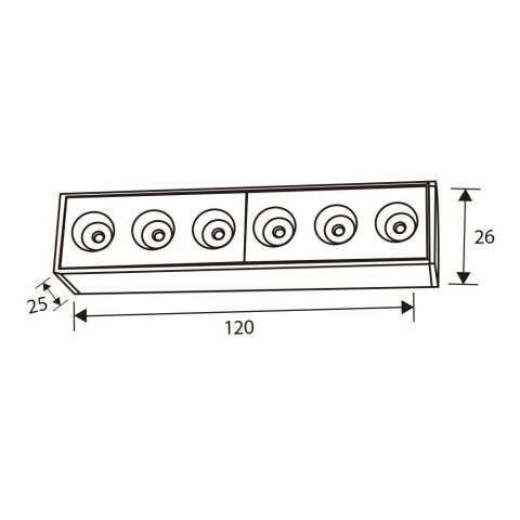 Corp de iluminat magnetic LED DIVISION LED ∙ 6W ∙ Negru ∙ 3000K [1]