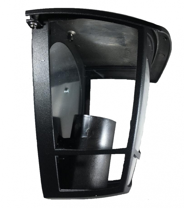 Aplica de exterior felinar pentru perete negru E27 max 60W 195x180mm IP44 [4]