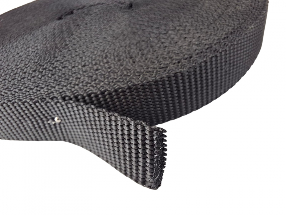 Bandă de asamblare țesătură neagră, bandă de fixare 15x1,3 mm polipropilenă 15 m lungime [3]