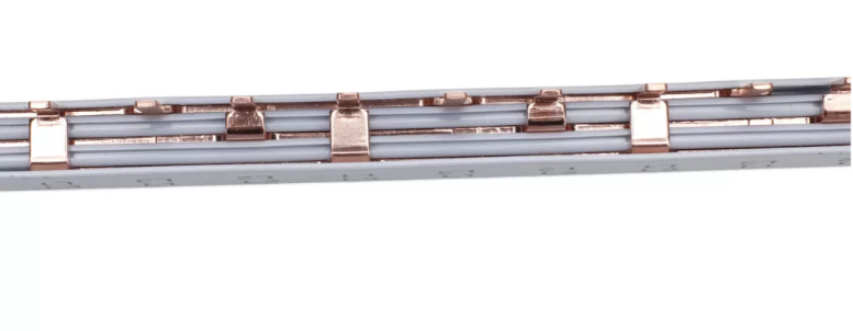 Bara Pieptene busbar OMU SYSTEM 3 poli 63A izolata 210mm 10mm² tip pin I, 12 (4x3) module pentru conexiuni electrice 230/400V AC [7]