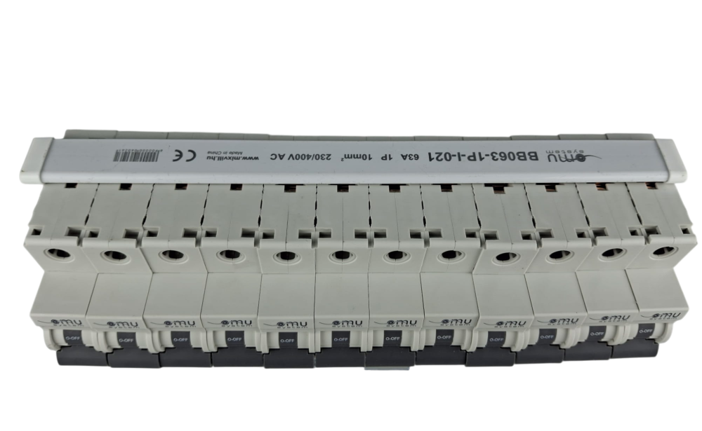 Bara Pieptene busbar OMU SYSTEM 1 pol 63A izolata 210mm 10mm² tip pini , 12 module pentru conexiuni electrice 230/400V AC [8]