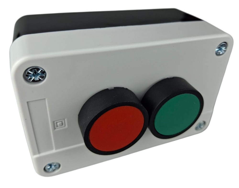 Buton de comanda verde si rosu START - STOP NO + NC 6A 230V IP65 [2]