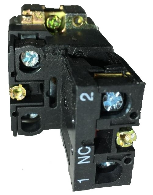 Buton rosu simplu iluminat cu revenire pentru tablouri electrice 1NC 6A 230V [4]
