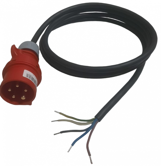 Cablu conexiune 5 metri H07RN-F 5G1.5 din cauciuc 16A IP44  alimentare consumatori trifazici [1]