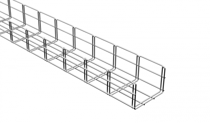 Canal cablu metalic 150x100mm din sarma mesh galvanizat lungime 2m jgheab pentru trasee electrice [1]